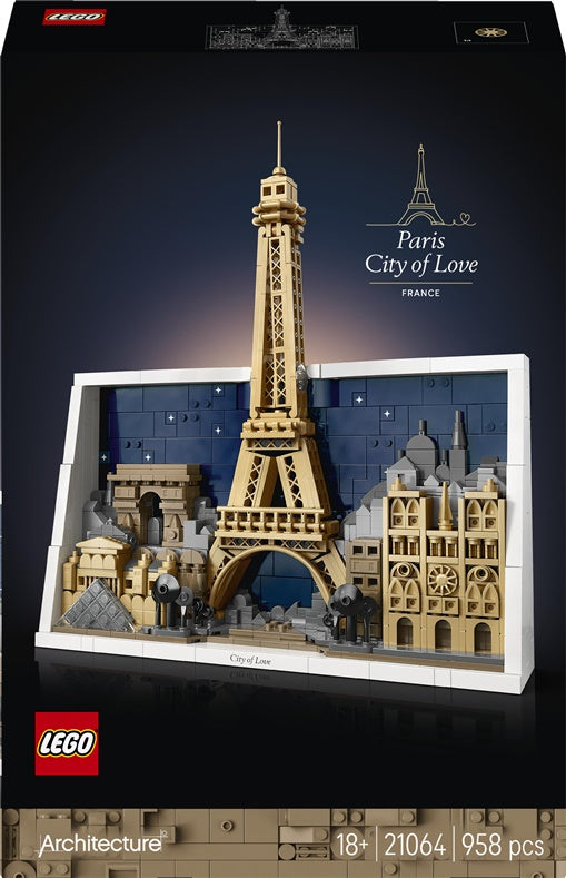 Konstruktorius LEGO® Architecture Paryžius 21064, 958 vnt.
