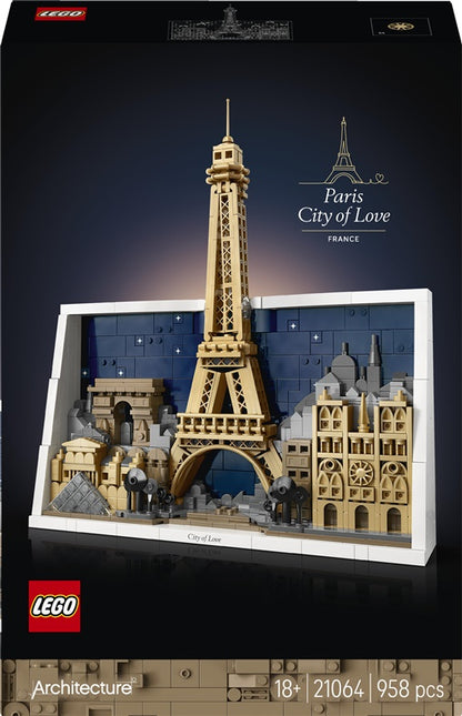 Konstruktorius LEGO® Architecture Paryžius 21064, 958 vnt.
