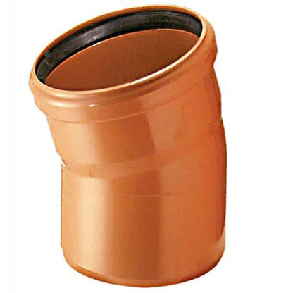 Lauko kanalizacijos alkūnė Wavin, Ø 110 mm, 15°