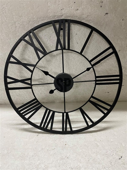 Laikrodis, juodas, 47 cm