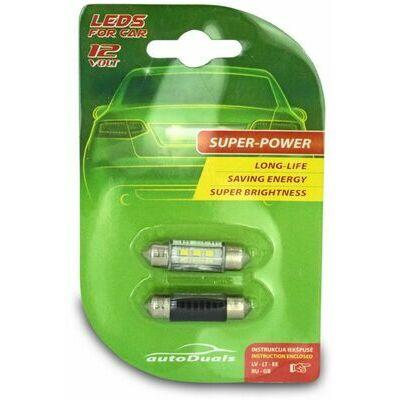 Automobilio lemputė AutoDuals CB8541631, LED, balta, 12 V