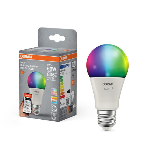 ŻARÓWKA LED WIFI A60 E27 9W 806LM RGBW
