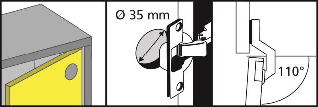 LANKST VIDI CLIP SOFT CLOSE D35 110 2VNT