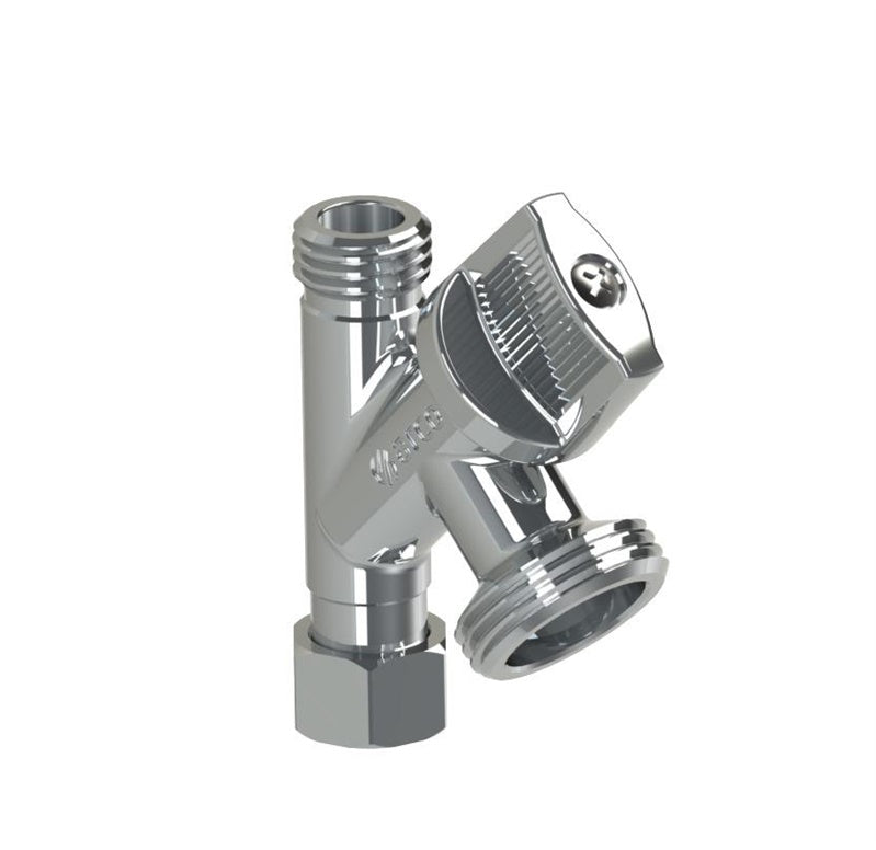 Kampinis ventilis 280010, 3/8"x3/8"x3/4"