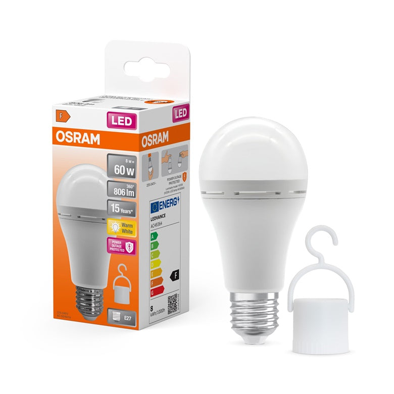 Lemputė Osram LED, A60, E27, 8 W, 806 lm, 2700K