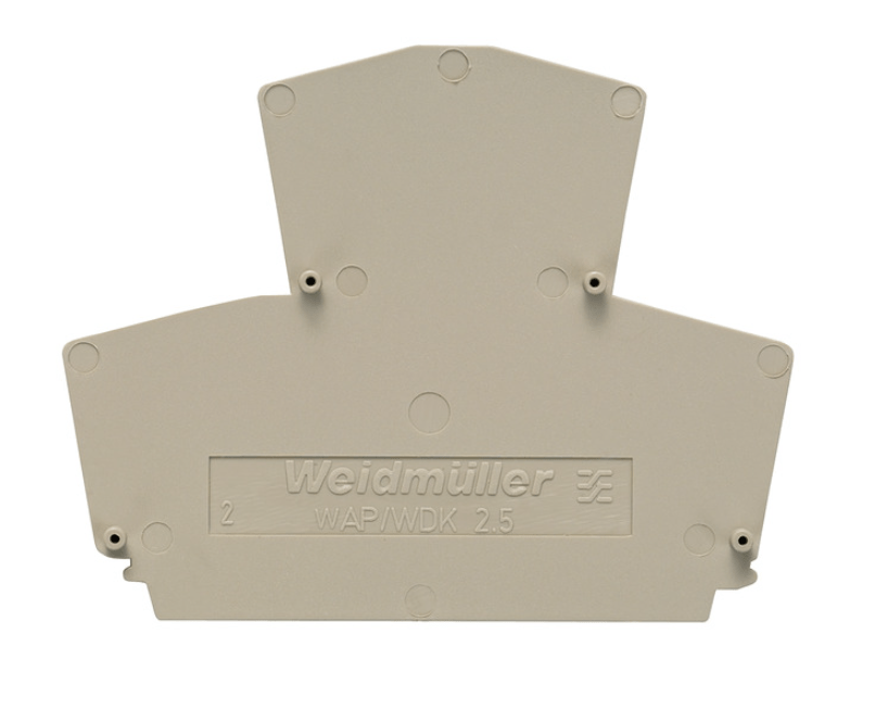 1059100000 WAP WDK2,5 W-Series end plate, dark beige