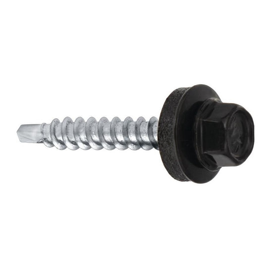 Wkręty samowiercące WFD, RAL9005, 4.8 x 80 mm, 100 szt.