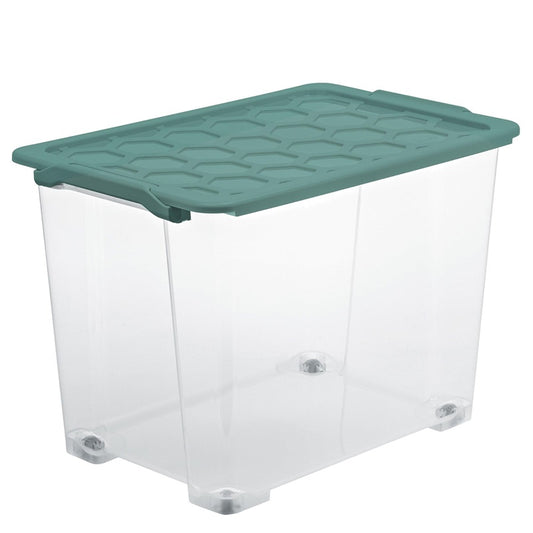 Pojemnik na kółkach Rotho, 65 l, 583 x 392 x 410 mm