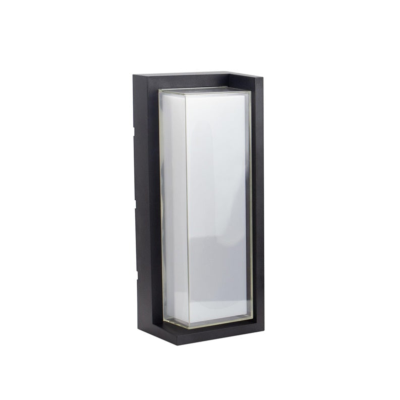 Sieninis lauko šviestuvas Spectrum, 20W, LED, IP65, juodas,