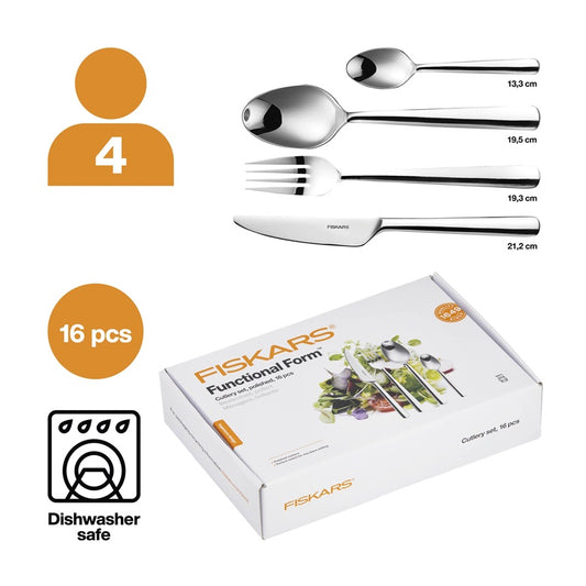 Stalo įrankių komplektas Fiskars FF, sidabro