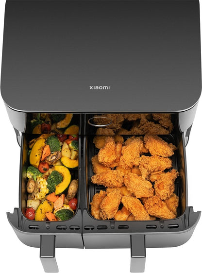 Karšto oro gruzdintuvė Xiaomi Dual Zone, juoda, 2700 W, 10 l