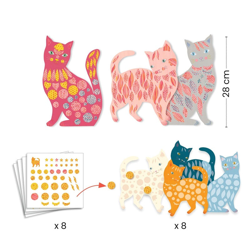 Kūrybos rinkinys Djeco Elodie's Cute Cats