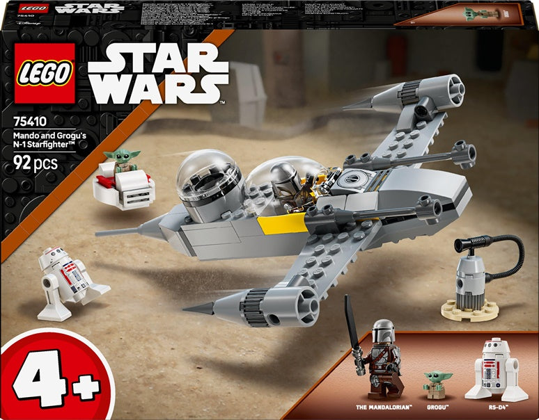LEGO® Star Wars Mando and Grogu's N-1 Starfighter™, 92 vnt.