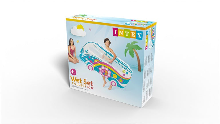 Nadmuchiwany materac plażowy Intex Groovy Van, 178x91x23cm