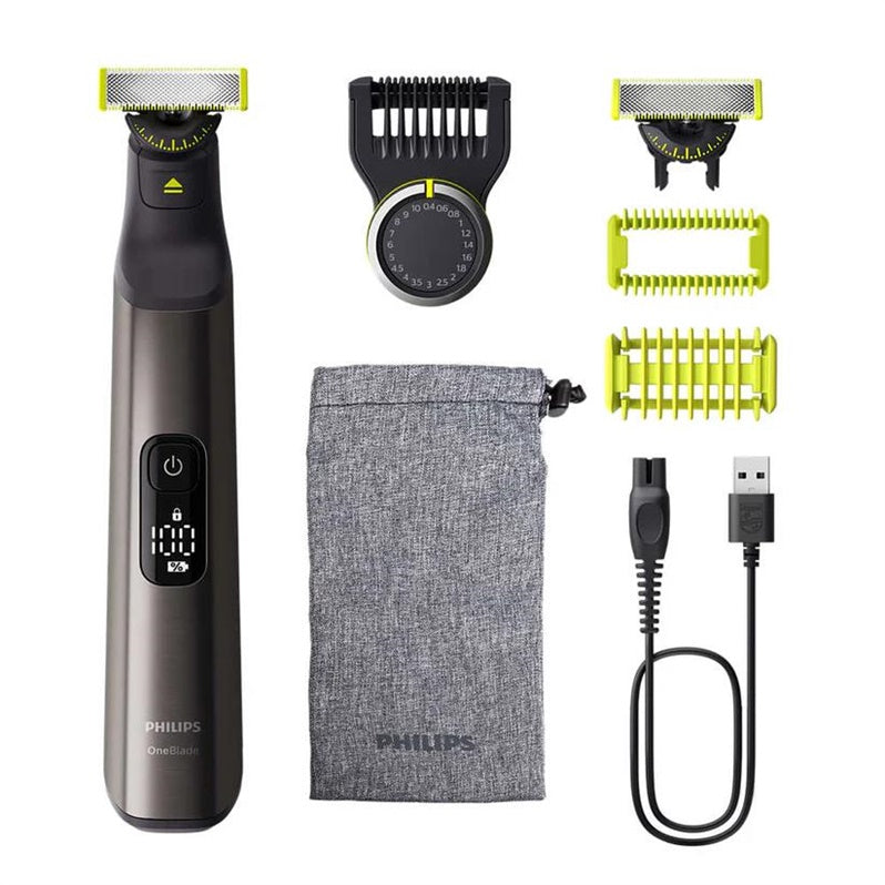Barzdaskutė Philips OneBlade Pro 360, li-ion, juoda/žalia