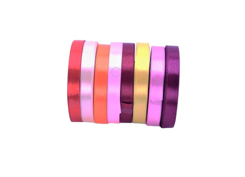 Satininė juostelė dovanoms pakuoti, 12 mm, 32 m