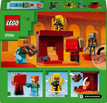 LEGO® Minecraft Bitwa w lawie Netheru 21266, 99 elementów