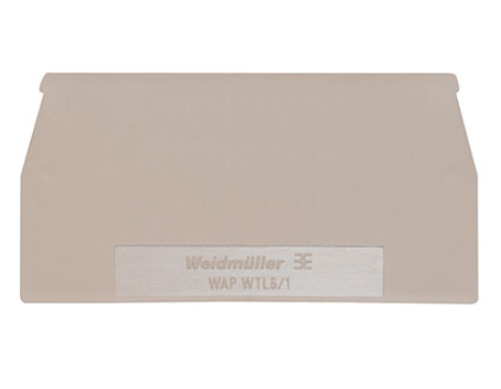 1068300000 WAP WTL6/1 W-Series end plate, dark beige