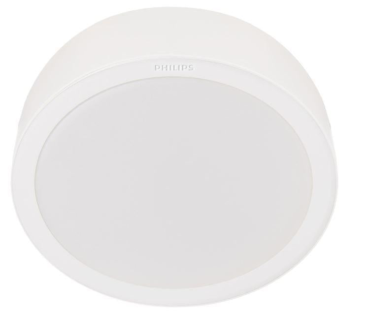 Paviršinė LED panelė lubų Philips Meson, 3000K, LED, baltas