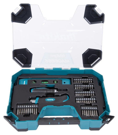 Antgalių ir grąžtų rinkinys Makita 104 vnt. E-22604
