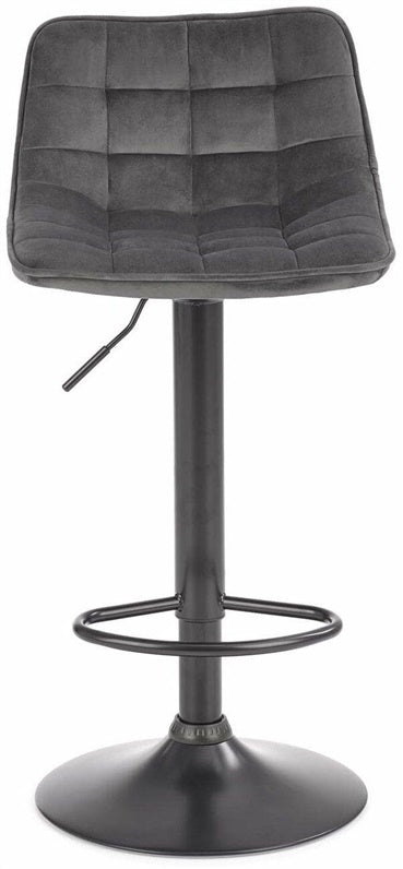 BAR CHAIR H-95 BLACK/GREY 44X43X84-106