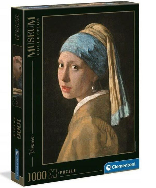 Dėlionė Clementoni Girl with a Pearl Earrig 37x28cm 1000 vnt