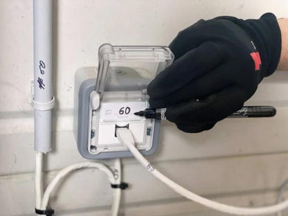 Industrinis rašalo markeris Markal DURA-INK Dual Tip, juodas