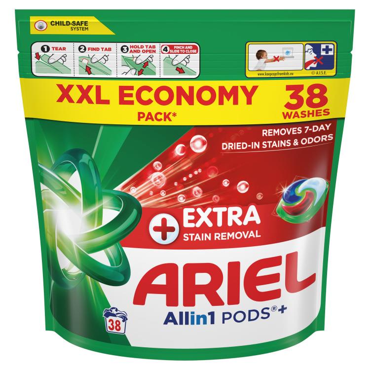 KAPSUŁKI DO PRANIA ARIEL EXTRA CLEAN 38 SZT.