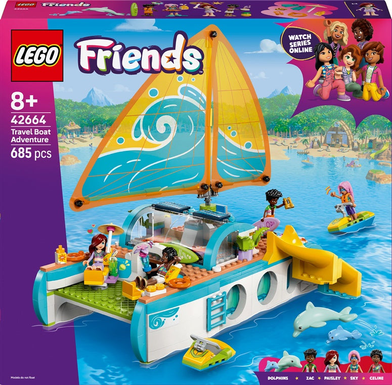 Konstruktor LEGO® Friends Podróżnicza łódź wycieczkowa 42664