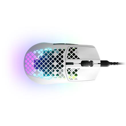 Žaidimų pelė Steelseries Aerox 3, balta