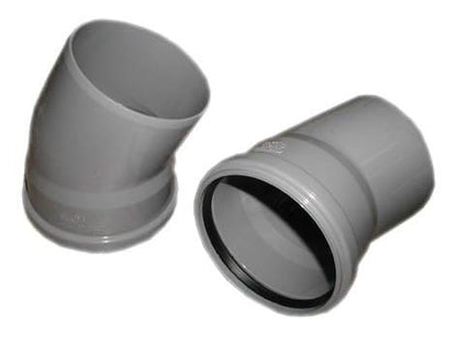 Vidaus kanalizacijos alkūnė Wavin, Ø 110 mm, 22°