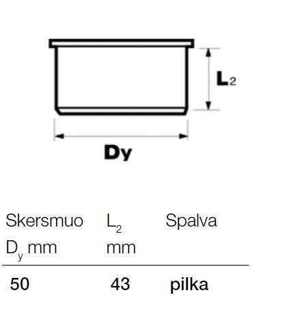 Zaślepka kanalizacyjna wewnętrzna Wavin, Ø 50 mm