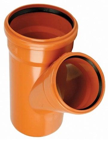 Lauko kanalizacijos trišakis Wavin, Ø 110 / 110 mm, 45°