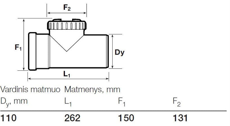 Lauko kanalizacijos pravala Wavin, Ø 110 mm