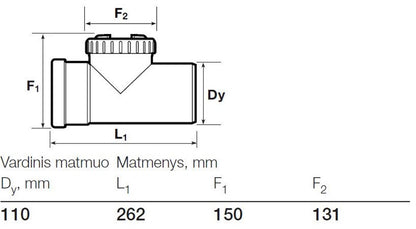 Lauko kanalizacijos pravala Wavin, Ø 110 mm