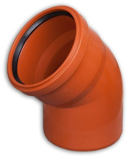 Kolano kanalizacyjne zewnętrzne Wavin, Ø 160 mm, 45°