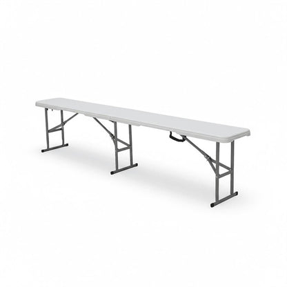 FOLDING BENCH 180X28X43 WHITE