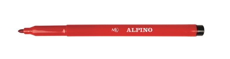 Flomasteriai Alpino 1AAR001002N, vienpusiai, 12 vnt.