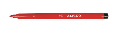 Flomasteriai Alpino 1AAR001002N, vienpusiai, 12 vnt.
