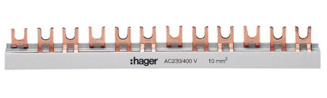Šyna Hager KDN363B, 3P, 57 mod., 10 mm²