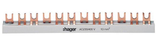 Szyna Hager KDN363B, 3P, 57 mod., 10 mm²