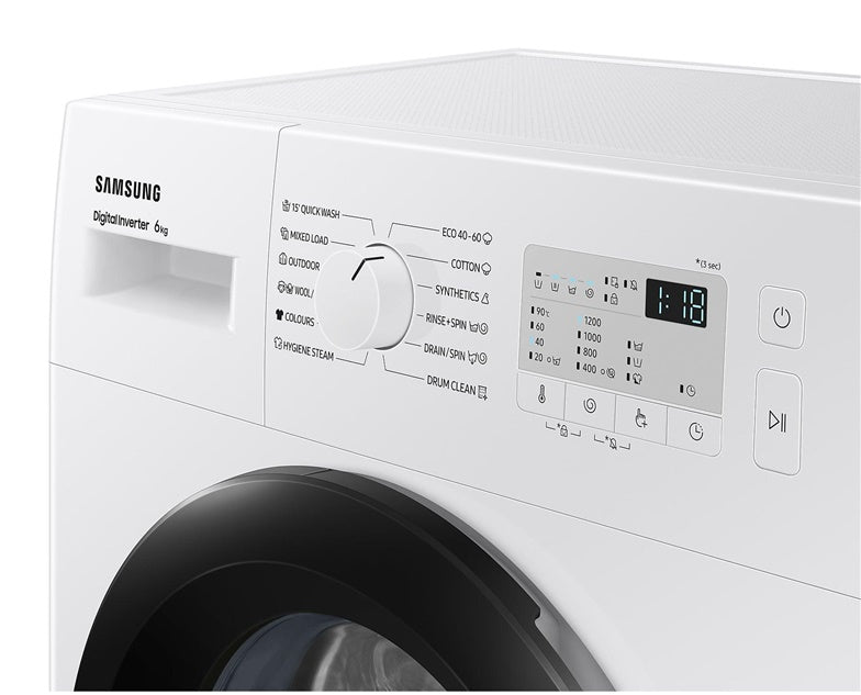 Skalbimo mašina Samsung WW60A3120BH, 6 kg, balta