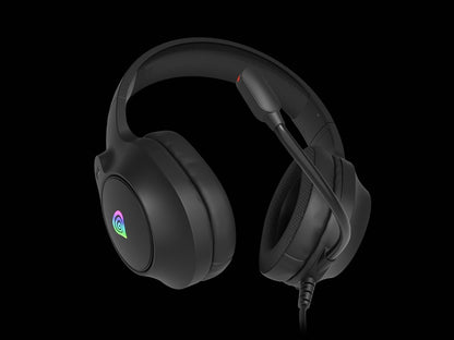 SŁUCHAWKI DLA GRACZY GENESIS NEON 213 RGB CZARNE