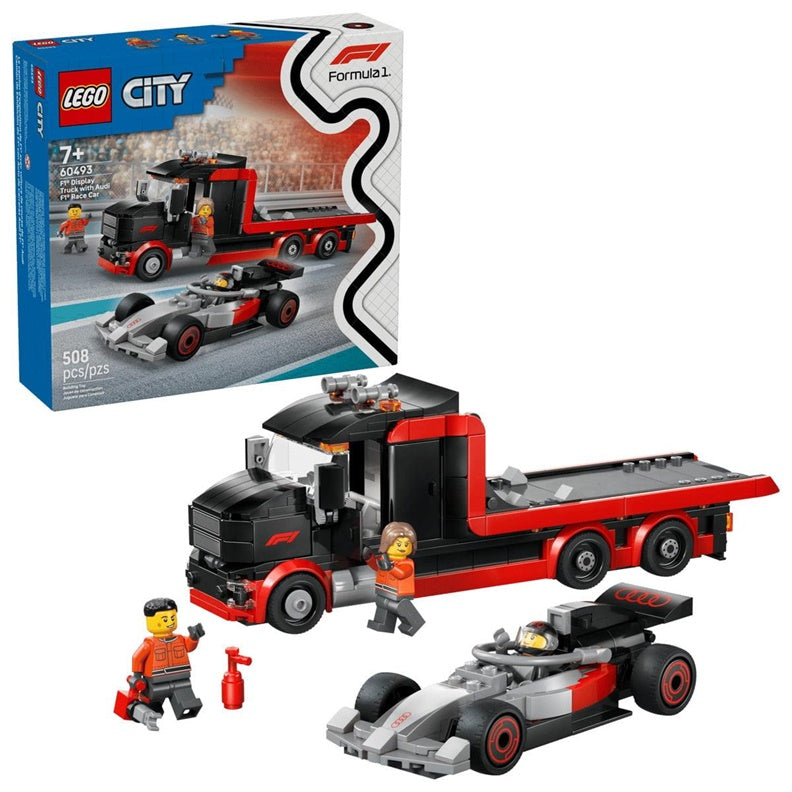 Konstruktorius LEGO City F1 sunkvežimis su Audi 60493,508vnt