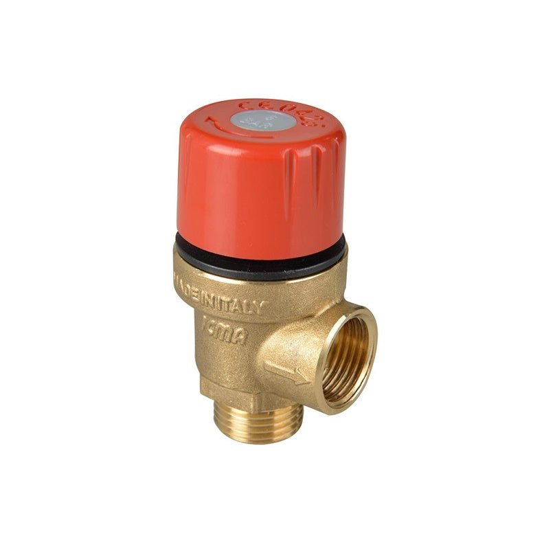 Apsauginis vožtuvas ICMA 1/2", 2.5 BAR M/F