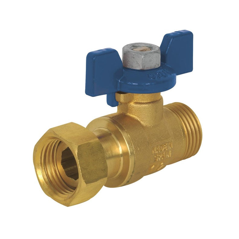 Ventilis 02290AZ 1/2" su slankiojančia jungtimi mėl. rankena