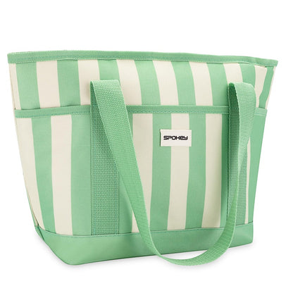 Torba termiczna Spokey, biało-zielona, 39 x 27 cm, 12 l