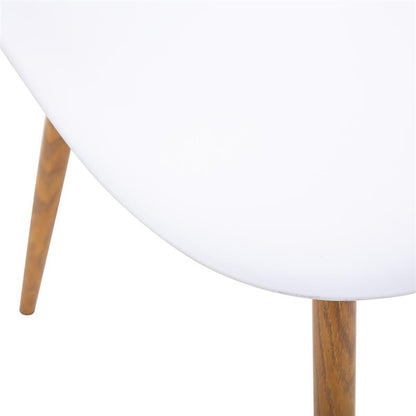 Valgomojo kėdė 157268G, balta/šv ruda, 47x53x85cm