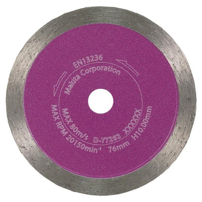 Deimantinis pjovimo diskas Makita, 76 mm x 10 mm x 1.4 mm