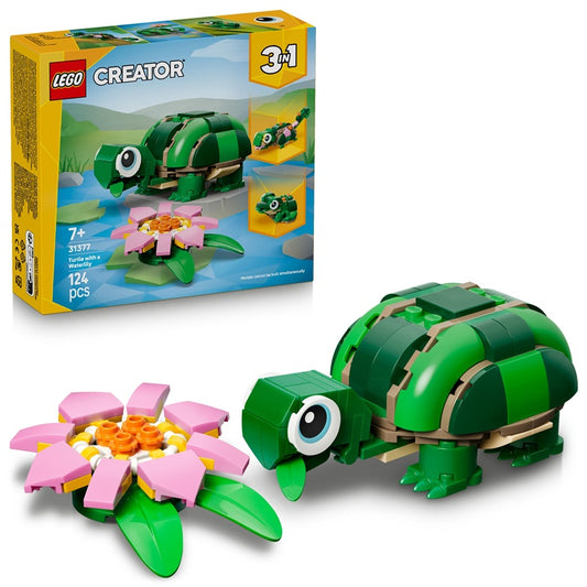 Klocki LEGO® Creator 3in1 Żółw 31377, 124 elementy